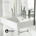 thumbnail image 3 of St. Tropez 24" Rectangle Wall-Mounted Sink with Right Side Faucet Mount, 3 of 9