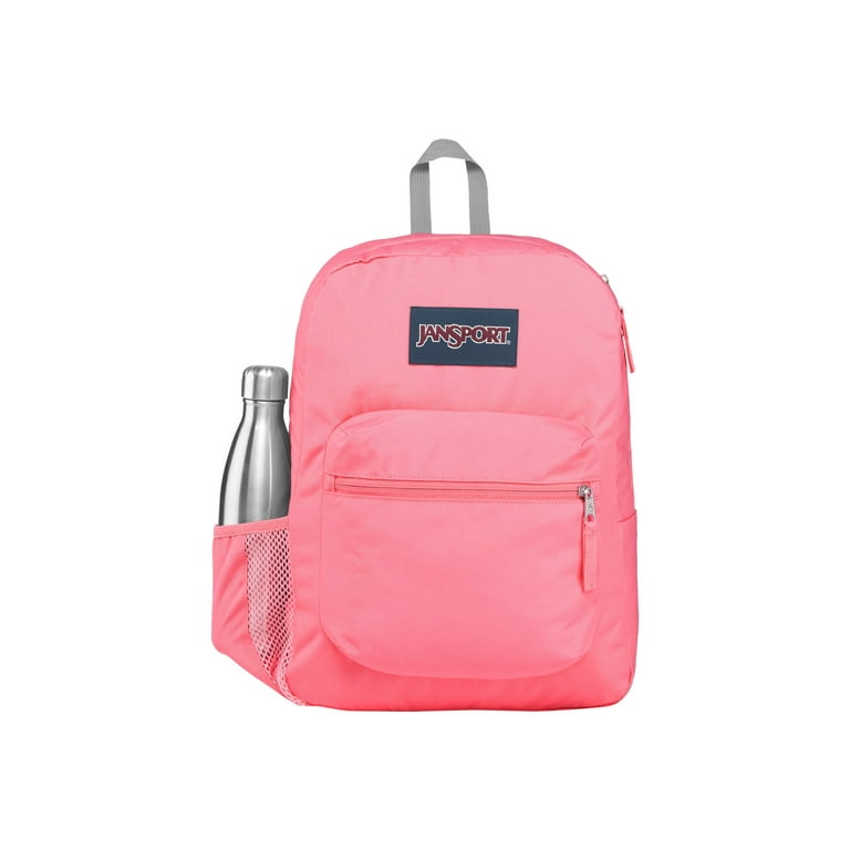 JanSport Cross Town School Bookbag, 8 Bit Cherries Design
