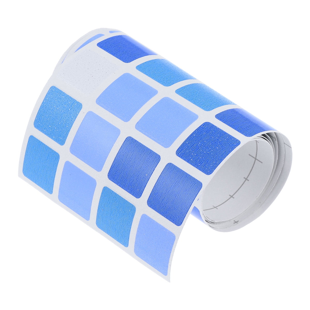 Self Adhesive Mosaic Tile Removable Waterproof Marble Design Peel and Stick Backsplash for Kitchen Bathroom Decoration (Blue)