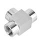 thumbnail image 2 of Conector de tubería de 3 vías, conector hembra BSP, conector de tubería de 3 vías, conector de rosca hembra, resistente y duradero, 2 of 8