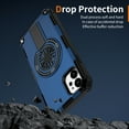 thumbnail image 6 of Dteck Magnetic for iPhone 11 Case, Compatible with MagSafe, Military Grade Dropproof with Invisible Stand Dual Layer Shockproof Phone Cover for iPhone 11,Blue, 6 of 6