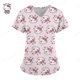 thumbnail image 3 of Uniforme de Hello Kitty para mujer, camisa de trabajo de enfermera con estampado de dibujos animados de Hello Kitty, bata con bolsillo, uniforme de enfermería para Navidad, 3 of 5