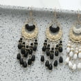 thumbnail image 3 of Bohemian National Style Earrings Long Vintage Tassel Bead Earrings, 3 of 5