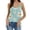 Mint Green, variant on Fshinging 2026 Summer Fashion Tank Top for Women Pleated Spaghetti Strap Camisole Sleeveless Floral Print Holiday Cami Undershirts Black L