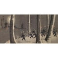 thumbnail image 2 of Kobayashi Kiyochika 24x14 Black Ornate Framed Double Matted Museum Art Print Titled: Great Fierce Battle in the Snow Near Niuzhuang (1895), 2 of 5