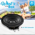 thumbnail image 2 of 3.5'' Single Voice Coil Car Subwoofer - 20 Watts at 4-Ohm Car Audio Powered Subwoofer, PP Cone with Rubber Edge,, 2 of 5