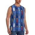 thumbnail image 2 of Balery Cute Fish Camisetas sin mangas para hombre, absorbe la humedad y protege contra el mal olor.-X-Large, 2 of 7