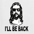thumbnail image 5 of Wild Bobby Jesus: Ill Be Back Inspirational/Christian Women Standard V-Neck Tee, White, Medium, 5 of 5