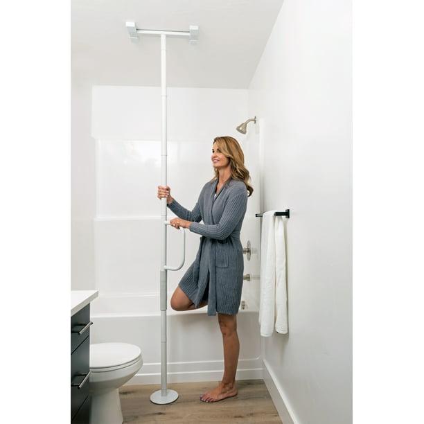 Floor To Ceiling Tension Rod Towel Rack Shelly Lighting