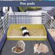 thumbnail image 5 of BRILLAR Alfombrilla absorbente impermeable para jaula de cobaya, paquete de 2, lavable, ideal para animales pequeños (conejo, chinchilla, erizo) - 60 x 45 cm, 5 of 5