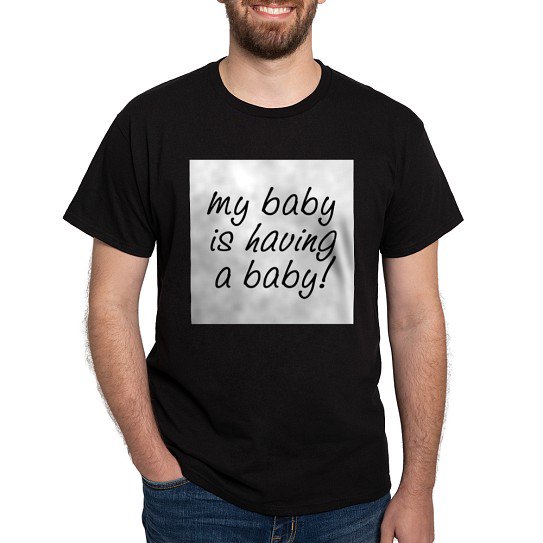 CafePress - My Baby Having Baby T Shirt - Men's Classic Cotton T-Shirts