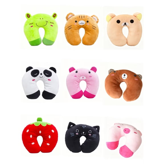 TanSiDing Cute U Shaped Neck Pillow Ergonomic Support Soft Travel Pillow for Adults Plane Car Office Nap, Plush U Shaped Pillow for Sleeping Relaxation Travel Essentials