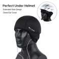 thumbnail image 6 of WEST BIKING Skull Caps for Men Thermal Velvet Liner Running Hat Beanie, Fits Under Helmets, Black, 6 of 9