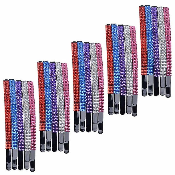 Pasador de Cabello Yuyangstore 20 Piezas Cabello Largo Updo Negro/Cristal de Diamantes de Imitación