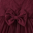 thumbnail image 6 of WUANDIXFA First Birthday Dress Cute Princess Sleeveless Tutu Dress Birthday Photoshoot Outfit Formal Cake Smash Outfit Girl Red,2-3 Years, 6 of 8