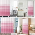 thumbnail image 2 of Pink White Shower Curtain Set with Hooks, Abstract Modern Brush Strokes Waterproof Fabric Bathroom Curtains Decor Home Accessories,66 X 72 Inch Long, 2 of 9