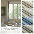 thumbnail image 3 of 100% Blackout Curtains Patio Door Curtain Accordion Door Sliding Door Curtains Extra Wide Blackout Curtains Used for Room Divider (Grey 98" W x 78" L), 3 of 16