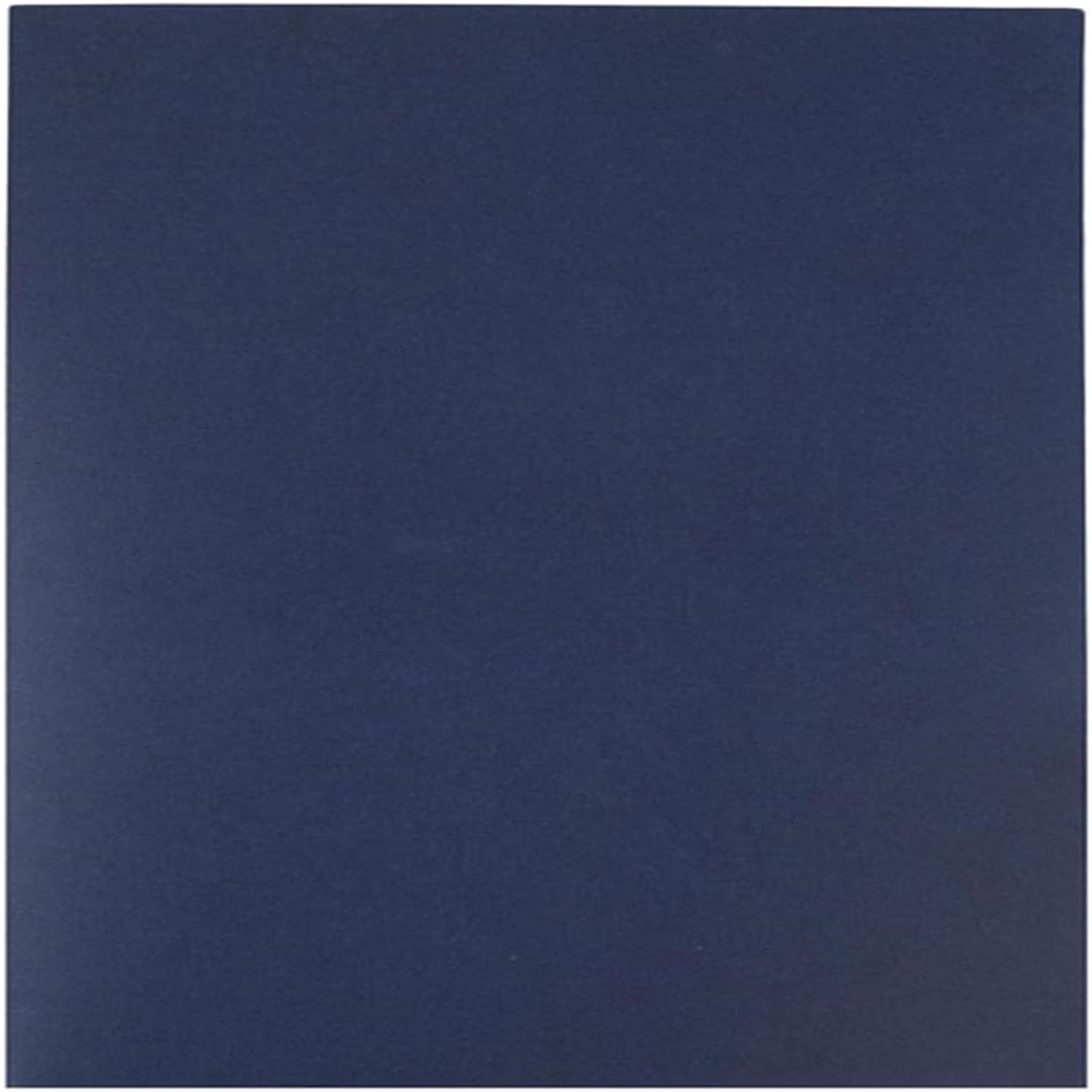 Two Pocket Textured Linen Presentation Folders - Letter Size Business Folder - Navy Blue - Bulk 25/Pack