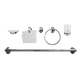 thumbnail image 1 of Juego de accesorios para baño, plus zinc-cristal, 1 of 2