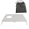 thumbnail image 1 of Tignapoo Compact Aluminum Alloy Folding Table for Outdoor Picnics and Camping, Heat-Resistant Design with Carrying Bag, Ideal for BBQ and Outdoor Activities, Available in Black and Silver, 1 of 5