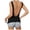 Black, variant on Backless Going Out Top Summer Boat Neck Tank Top Sexy Open Back (Blue, M)