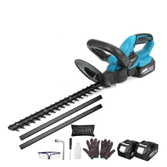 1400W 388VF Cordless Grass Hedge Trimmer For 18V Battery Electric Hedge Trimmer Pruning Shears Grass Trimmer Garden Tools ,2 IN 1 Trimmer & Edger