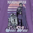 thumbnail image 2 of Girl's Star Wars: The Mandalorian Retro R2-D2 Poster Graphic Tee Purple Berry Small, 2 of 4