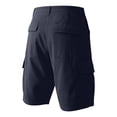 thumbnail image 3 of LWavelet Men's We The People 1776 American Flag Cargo Shorts Pocket Star Print Casual Shorts with Belt Navy L, 3 of 3