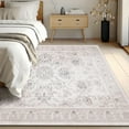 thumbnail image 4 of Retro Printed Boho Area Rugs, Vintage Washable Non-Slip Rug for, Living Room, Bedroom, 8 x 10 ft, Beige, 1 Pack, 4 of 5
