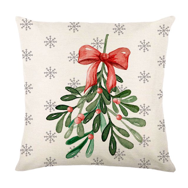 Matsuzay Funda de almohada navideña, funda protectora de decoración, funda de almohada para fiesta de vacaciones, fundas de cojines, Kits de decoración para fiestas Tipo 1