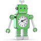 thumbnail image 1 of Alarm Clock For Kids Boys, Robot Alarm Clock For Kids Analog Alarm Clock No Check Silent Alarm Clock For Boys Girls Boys (Green), 1 of 5