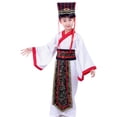 thumbnail image 4 of LIIPEE Boys Traditional Chinese Costume Kids Fashion Graphic Hanfu Dress Performance Dress Up Clothes,5-6 Years, 4 of 4