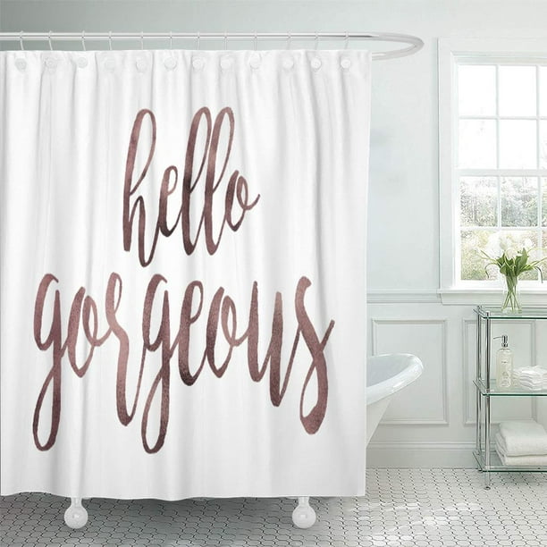 Suttom Brush O Gorgeous Rose Gold, Gorgeous Shower Curtain