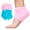 Blue and Pink, variant on Moisturizing Sleep Socks for Dry Cracked Heels with Vitamin E, Olive Oil & Jojoba Seed Oil, Fuzzy Mint Green, Regular