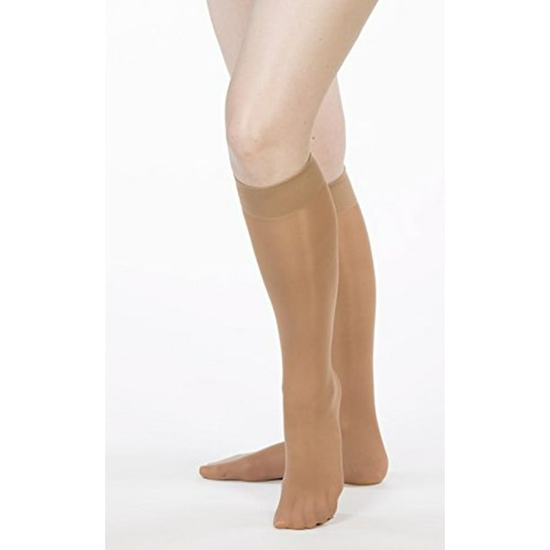 Allegro 815 mmHg Essential 81 Sheer Support Knee High Hose (Fawn