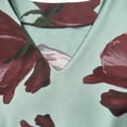 thumbnail image 5 of Yievot Womens Summer Blouses Floral Print 3/4 Sleeve Elegant Ladies Tops Casual Loose Tunic Tops, 5 of 7