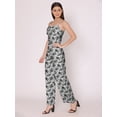 thumbnail image 4 of HERE&NOW Women's Printed Jump Suit Dress Sleeveless Casual Strappy Summer Wear Slip On Attched Top And Bottom Set, 4 of 7
