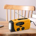 thumbnail image 4 of Alerte Météo Solaire d'Urgence Dynamo AM FM WB avec Lampe de Poche LED et Chargeur de Banque d'Alimentation Portable pour Extérieur, 4 of 4