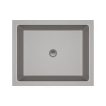 19" Rectangle Quartz Vanity Bathroom Sink, Galaxy Concrete Drop-In Sink, Undermount Bathroom Sink, Granite Vanity Basin by Lexicon Platinum LP-V330-C