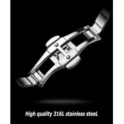 GUANQIN Men Quartz Wrist Watch Fashion Analog Sport Watch Stainless Steel Luxury Design Luminous Date Chronograph Waterproof