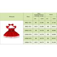 thumbnail image 2 of MesaSe Robe de Fête de Noël pour Tout-Petites Filles Manches Volantées Velours Peluche Plissée Tulle Robe Trapèze avec Bandeau Rouge 5-6 Ans, 2 of 8