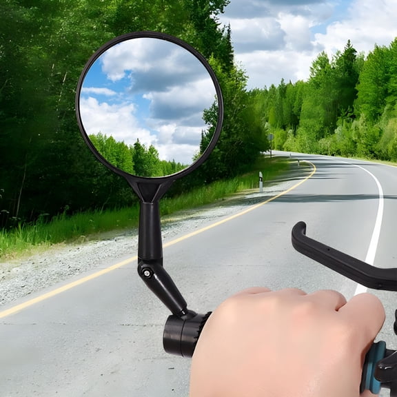 MELIVO Bar End Bike Mirror Bicycle Rear View Anti-scratch Universal Adjustable Wide Angle Mirror