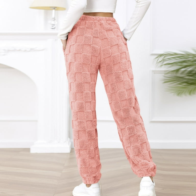 Knit Pants Pink Fluffy Pants Fuzzy Pink Hand Knit Mohair Pants