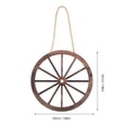 thumbnail image 2 of SKISUNO 1Ensemble Roue Ronde en Bois pour Thème Occidental 20.0X20.0X0.5In, 2 of 8