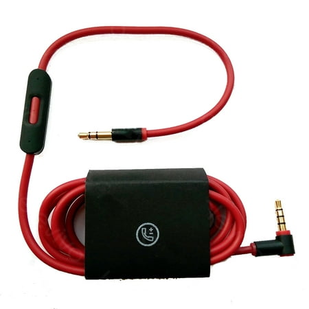 New 3.5mm Audio Cable for Beats Headphones Male to Male L Mic Volume Control Red New 3.5mm Audio Cable for Beats Headphones Male to Male L Mic Volume Control Red