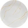 thumbnail image 3 of Set Vajilla Familiar Porcelana, 16 Piezas para 4 Personas, Modelo Golden Marble, Incluye: Plato Llano, Plato Hondo, Plato Postre y Taza con Caja de Regalo, 3 of 8