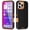 Black/Orange, variant on AICase For iPhone 16 Pro Max 16 Plus 16 Case Heavy Duty Shockproof 3-Layer Cover