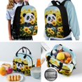 thumbnail image 2 of Jeiento Panda 4Pcs Kids Bookbag Set for Boys School Backpack with Lunch Box and Pencil Case Water Bottle Holder Sunflower Elementary School Bag for Kids Girls Back To School Bags Daypack Satchel, 2 of 7