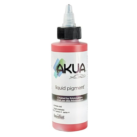 UPC: 0893419000057 | Speedball Akua Liquid Pigment Crimson Red 4 oz.