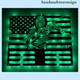 thumbnail image 4 of Handmadetneonsign Fencing Medal Hanger, US Flag Fencing Metal Holder, Sport House Metal Wall Decor 038126, 4 of 5